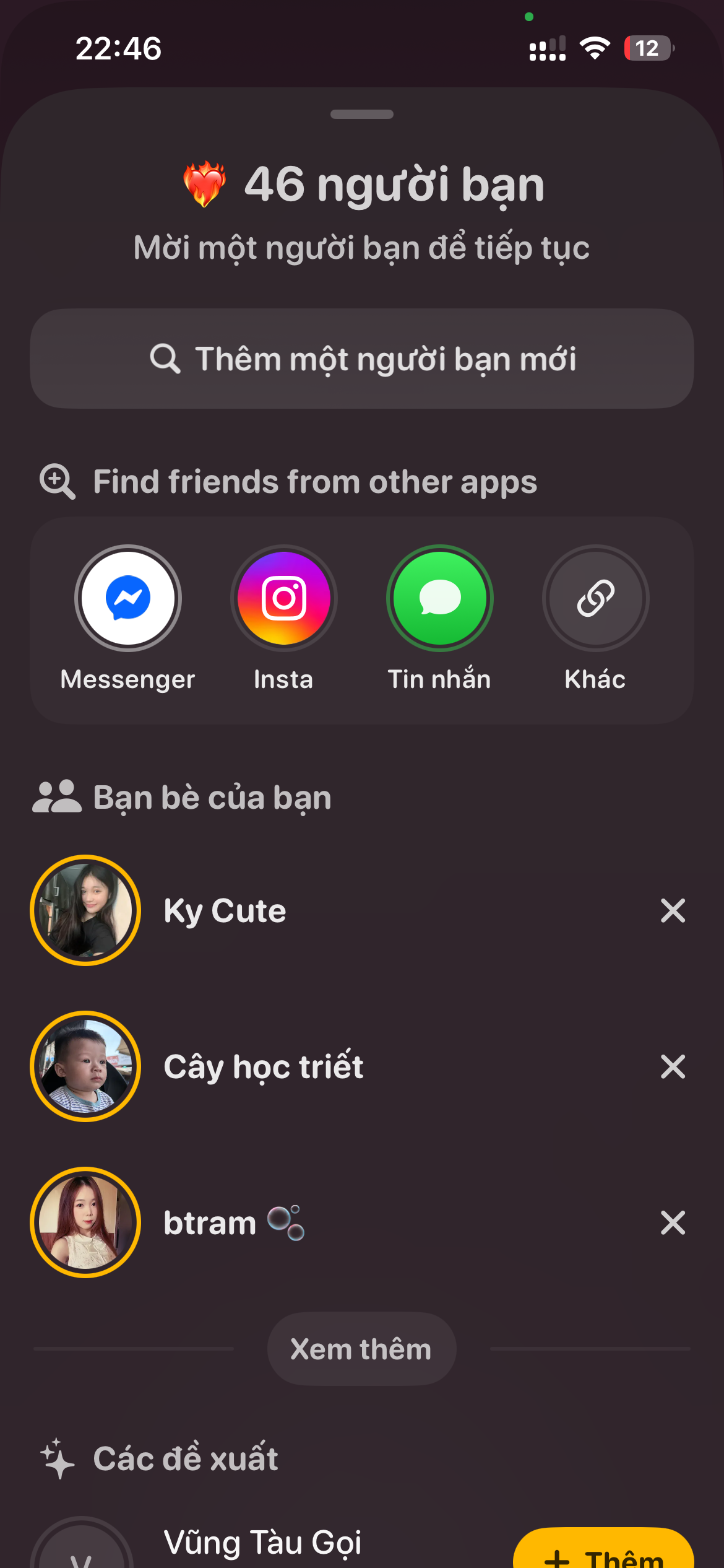 Không giới hạn bạn bè